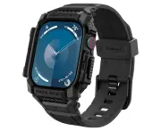 SPIGEN Apple Watch Series 10 46mm Case, Genuine Rugged Armor Pro TPU Band Cover for Apple - Black
