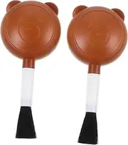 Alipis 2pcs Air Blower Brush Cleaning Kit Dust Blower for Camera Lens Electronics Flexible Squeeze Ball Pump with Soft Bristle for Precision Cleaning