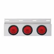 United Pacific 63706 Mud Flap Hanger Mud Flap Plate, Top, Stainless, With