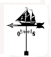 Wind vanes, Outdoor Garden Weathervane, Fisherman Dalmatians Cat and Mouse Weather Vane with Roof Mount Roof Decorations for Farm Yard Gazebo,Yard Indicating Wind Direction