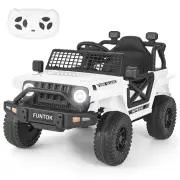 FUNTOK R05A 12V 7AH Kids Ride on Truck Car 5km/h Max Speed Safety Rechargeable Powered Electric Car for 3-8 Years Old Ki