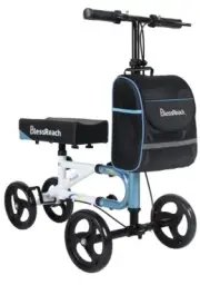 BlessReach Economy Knee Scooter Steerable Dual Brakes WB-2111 BLUE 2941Q