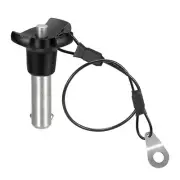 304 Stainless Steel Push-Button Locking Pin with 24.5cm Rope (10mm-20mm)