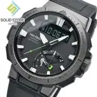 CASIO PRO TRECK PRW-70Y-1JF Multi Field Line Radio Solar Watch Black 47mm