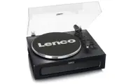 Lenco LS-430BK Turntable with 4 Built-In Speakers - Black
