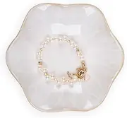 [Geepen] Jewelry Trays, Elegant Ceramic Jewelry Dish Tray, Key Bowl, Decorative Plate for Mother’s Day