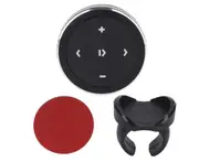 Button Bluetooth Remote Control Kit For Ios For Android Black Bluetooth Remote Control With Stand For Steering Wheel