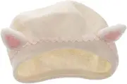 [VALICLUD] Adorable Cat Ear Beret Hat Soft Material Portable Women's Beret for Warmth Style White