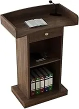 Lectern Podium Stand, Lectern Podium Stand,Lectern Podium Stand,Host Ceremonial Lectern Desk Reception Customer Desk for Company Campus for Restaurant Wedding with Drawer,B,