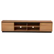 Hamilton 2200mm Timber Entertainment Unit - Messmate/Natural