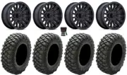 MSA Creed 15" Wheels Black 28" Crawler XG Tires RZR XP 1000 / PRO XP