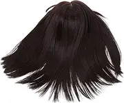 IWOWHERO Wig Short Hair Neat Bangs Women's Natural Wig High Temp Silk Easy Size Adjustment