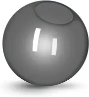 KastLite 12" Smoke Acrylic Lamp Post Globe | 5.25" Neckless Opening