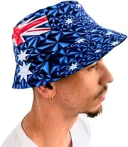 [Generic] Adult Size - Proudly Australian Flag 3D Reversible Bucket hat by Tribe Afrique