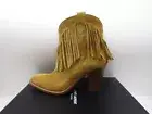 Saint Laurent Classic New Western 80 Suede Ankle Boots Fringe 35 5