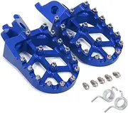 Dirt Bike Foot Pegs For HON&DA CR 125 250 CRF 150R 250R 250X 250RX 450R 450RX 2004-2022 Motorcycle FootRest Footpegs Foot Pegs Pedals (Color : Blue)