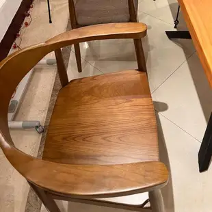 實木椅子總統椅北歐簡約家用餐椅會議室辦公椅茶椅麻將牛角廣島椅