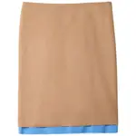 [Miu Miu] Miu Miu Camel-hair Midi Skirt 40 IT BROWN