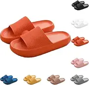 Jfxgjuv Little Foliage Slides for Women, Foggs Japan Slippers Cozi Slides Original Super Soft Home Slippers Non-Slip for Women Men (Orange,7-8 Women/6-7 Men)