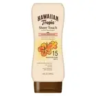 Hawaiian Tropic Lotion Sunscreen SPF 15 Sheer Touch Ultra Radiance Oil Free 8oz