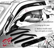 Outside Mount Rain Visor Sun roof T-2 5pcs For Kia Forte K3 Hatchback 2014-2016 (for: Kia)
