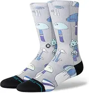 [Stance] Microbial Crew Socks (String Grey, EU 43-47), String Grey, 43-47