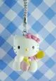 【震撼精品百貨】Hello Kitty 凱蒂貓 KITTY手機吊飾-KITTY坐姿造型-粉色 震撼日式精品百貨