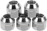 GETAJGHSD 5pcs Tire Screws Wheel Studs and Lug Nuts Replacement Wheel Lug Studs Hub Screw Remover Axle Nut Cover Nut Covers Rear Axle Cap Black Lug Nut Covers Matte Black Wheel Nut Cap