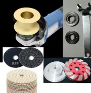 1 1/2" Full Bullnose Router Bit 20 Diamond grinding Polishing Pad granite marble