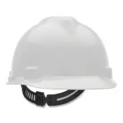 V-Gard Slotted Hard Hat Cap, Staz-On Suspension, White MSA 473284 641817007785