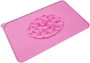Beautiful Cat Cushion Silica Gel Waterproof Cat Litter Mat Durable Non Slip Dog Mattress Protect Floor and Carpet Easy Clean Pet Bed Mat for Kittens Pink (Color : Pink)