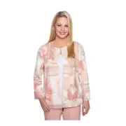 Alfred Dunner La Dolce Vita Floral Patch Jacket