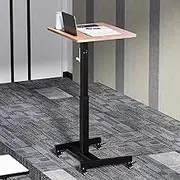 Pulpits Churches Easily Transport Podium Adjustable Height 29.5-44 Inches Lecterns Portable Podium Stand Mobile Pulpits with Locking Wheels Use Anywhere