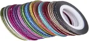 minkissy DIY Nail Art Tape Set 52 Rolls Nail Art Line Stickers Frosted Tapes for Women's