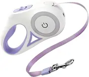 Alasum Retractable Dog Leash with LED Light Durable Automatic Pet for Convenient Suitable for Dogs