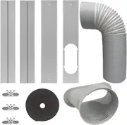Portable Air Conditioner Window Kit with 5 Inches Exhaust Hose,Sliding AC Ven...