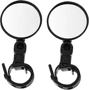 YARNOW 2pcs Bike Rearview Mirror Handlebar Mirror for Cycling Safe Scratch-resistant