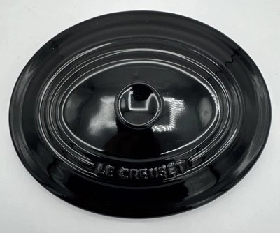 Rare Le Creuset Small Oval Lid ONLY Black Onyx New Without Tags