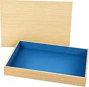 CroBlissful Wooden Therapy Sandtray with Lid, Sensory Training Sand Writing Tray for Office and Sand Tray Miniature Models