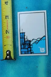 BURTON Snowboards Mountain Cliff Jump Snow Powder Vintage SNOWBOARDING STICKER