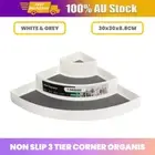1PCS 30CM 3 Tier Corner Shelf Organiser Kitchen Spice Jar Storage Rack Holder