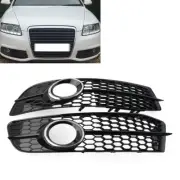 Fit Audi A6 C6 S-line 2008-11 Front Bumper Honeycomb Mesh Fog Light Grille Cover