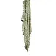 Knitted Oslo Green Grass Throw Rug