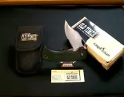 Schrade 47OT Liner Locker Knife & Sheath Old Timer 4-7/8" Closed USA , Packaging