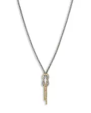 John Hardy 14K Yellow Gold & Sterling Silver Love Knot Lariat Necklace, 16-18