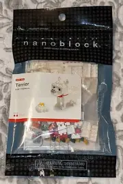 Nanoblock TERRIER 58104 NBC_005 White Dog micro sized building blocks 110 pcs*