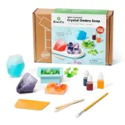 Crystal Geode Soapmaking Kit | Complete Set Includes Beaker, Clear Soap, Mold...
