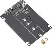 uxcell M2+ M.2 NGFF/NVME Length Extend Adapter Multipurpose SSD Extension Bracket Card Plate PCB Board for PC Computer Case Black