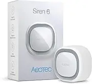 Aeotec Siren 6, Z-Wave Plus S2 Safety Speaker, Wall-Mounted Sound & Light Security Intruder Alarm with Backup Battery, 110dB