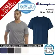 Champion Men Sport T-shirt Micro-mesh Short Sleeve Classic Fit Up To 2XL Chp160